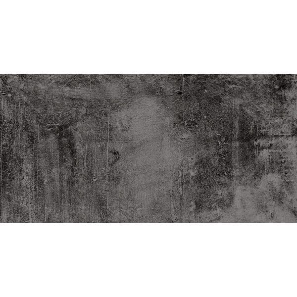 Bodenfliese Feinsteinzeug Anthrazit Glasiert Matt 60 cm x 30 cm