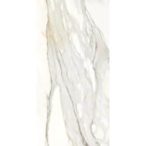 Bodenfliese Feinsteinzeug Creme Glasiert Matt 60 cm x 120 cm