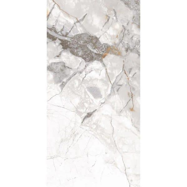 Bodenfliese Feinsteinzeug Gold Glasiert Poliert 60 cm x 30 cm
