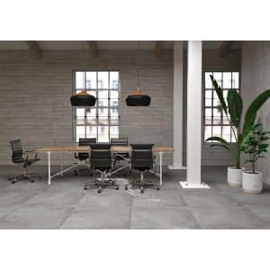 Bodenfliese Feinsteinzeug Grau 90 cm x 45 cm