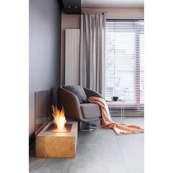 Bodenfliese Feinsteinzeug Grau Glasiert Poliert 60 cm x 120 cm