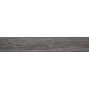 Bodenfliese Feinsteinzeug Oak grande Anthrazit 2 cm x 12 cm