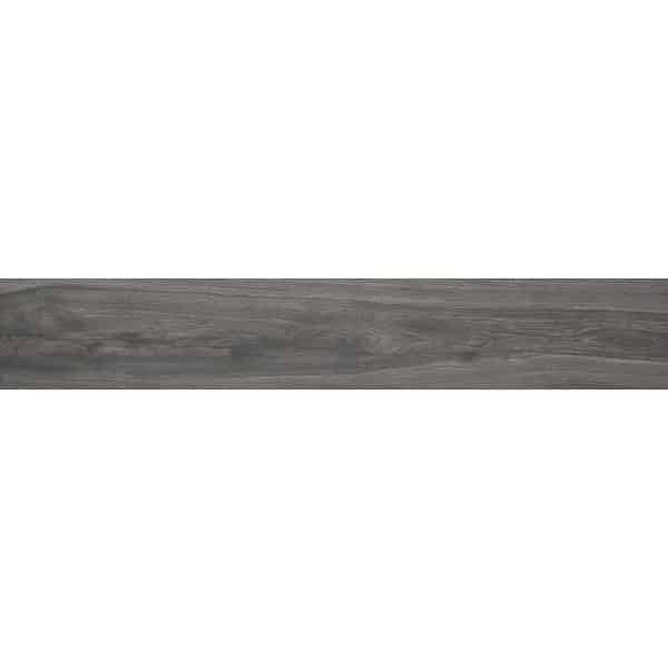 Bodenfliese Feinsteinzeug Oak grande Anthrazit 2 cm x 12 cm