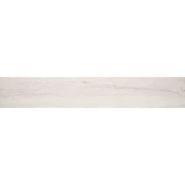 Bodenfliese Feinsteinzeug Oak grande Weiß Strukturiert 2 cm x 12 cm