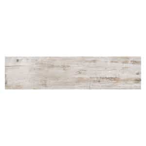 Bodenfliese Feinsteinzeug Oak shabby Grau 90 cm x 22