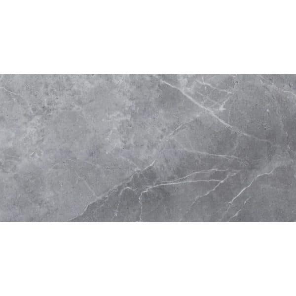 Bodenfliese Feinsteinzeug Opium Silber Poliert 60 cm x 120 cm
