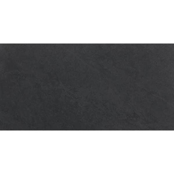 Bodenfliese Feinsteinzeug Questo due Schwarz Matt 60