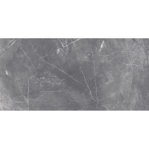 Bodenfliese Feinsteinzeug Schwarz Glasiert Poliert 60 cm x 120 cm