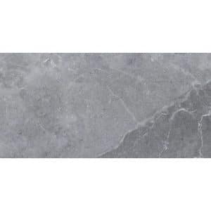 Bodenfliese Feinsteinzeug Silber 60 cm x 30 cm