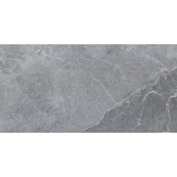 Bodenfliese Feinsteinzeug Silber 60 cm x 30 cm