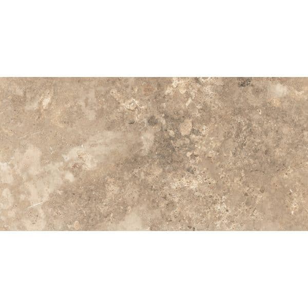 Bodenfliese Feinsteinzeug Travertino Creme Matt 60 cm x 30 cm