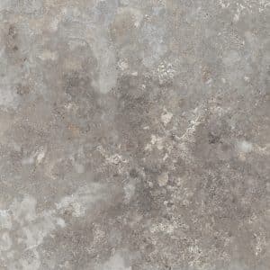Bodenfliese Feinsteinzeug Travertino Grau 60 cm x 60 cm