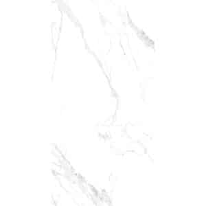Bodenfliese Feinsteinzeug Weiß Glasiert Matt 60 cm x 120 cm