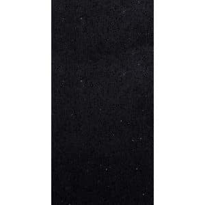 Bodenfliese Quarzkomposit Schwarz Glänzend Rektifizierung 60 cm x 30 cm