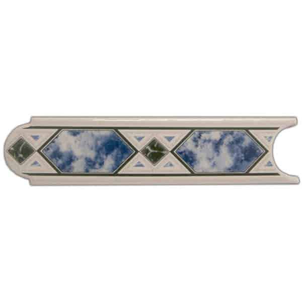 Bordüre Malta Blau 5 cm x 20 cm