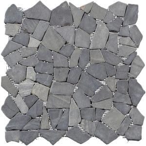Bruchmosaikmatte Schwarz-Braun 30