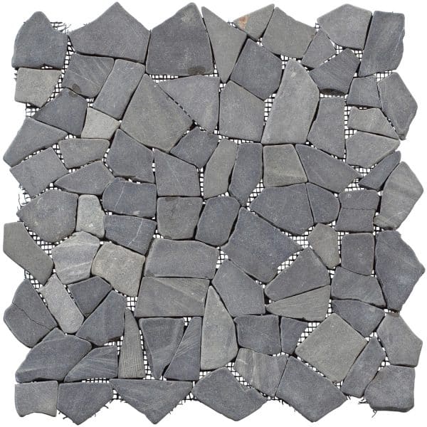 Bruchmosaikmatte Schwarz-Braun 30