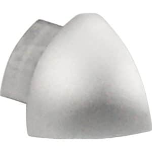 Ecke Viertelkreis-Abschlussprofil Alu eloxiert Silber glänzend 8 mm (2 Stk.)