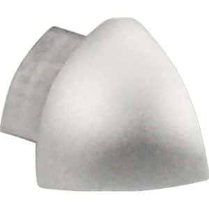 Ecke Viertelkreis-Abschlussprofil Alu eloxiert Silber matt 8 mm (2 Stk.)