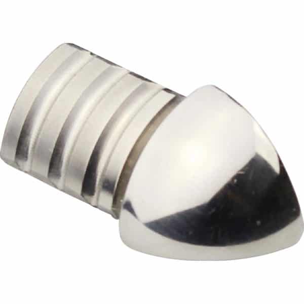 Ecke Viertelkreis-Abschlussprofil Edelstahl poliert 8 mm (2 Stk.)