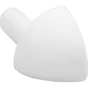 Ecke Viertelkreis-Abschlussprofil PVC glänzend Weiß 8 mm (4 Stk.)