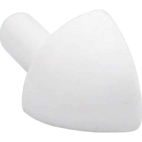 Ecke Viertelkreis-Abschlussprofil PVC glänzend Weiß 8 mm (4 Stk.)