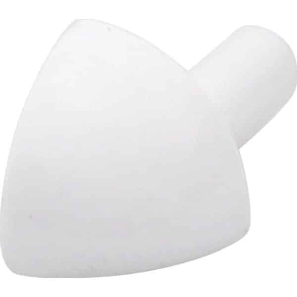Ecke Viertelkreis-Abschlussprofil PVC matt Weiß 10 mm (4 Stk.)