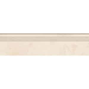 Feinsteinzeug Trittstufe Massa Ivory glasiert matt rektifiziert 30 x 120 cm