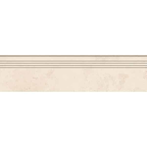 Feinsteinzeug Trittstufe Massa Ivory glasiert matt rektifiziert 30 x 120 cm