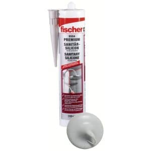 Fischer Sanitärsilicon DSSA Grau 310 ml