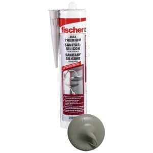Fischer Sanitärsilicon DSSA Sanitärgrau 310 ml