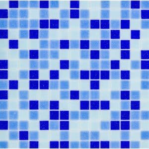 Glasmosaikmatte Blue-Mix Dark Crystall 32