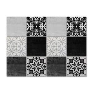 K&L Wall Art Fliesenaufkleber »Blumen-Beton Patchwork«