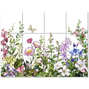 K&L Wall Art Fliesenaufkleber »Blumenwiese«