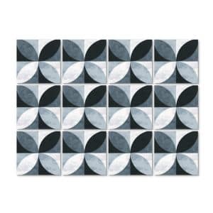 K&L Wall Art Fliesenaufkleber »Kreis-Blumen«