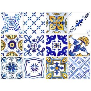 K&L Wall Art Fliesenaufkleber »Mediterrane Landhaus Kachel«