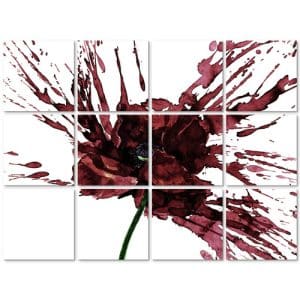 K&L Wall Art Fliesenaufkleber »Mohnblume«
