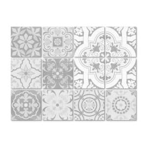 K&L Wall Art Fliesenaufkleber »Ornamente Betonoptik«
