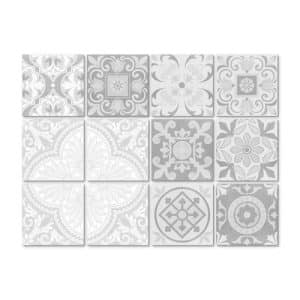 K&L Wall Art Fliesenaufkleber »Stein-Ornamente Retro«