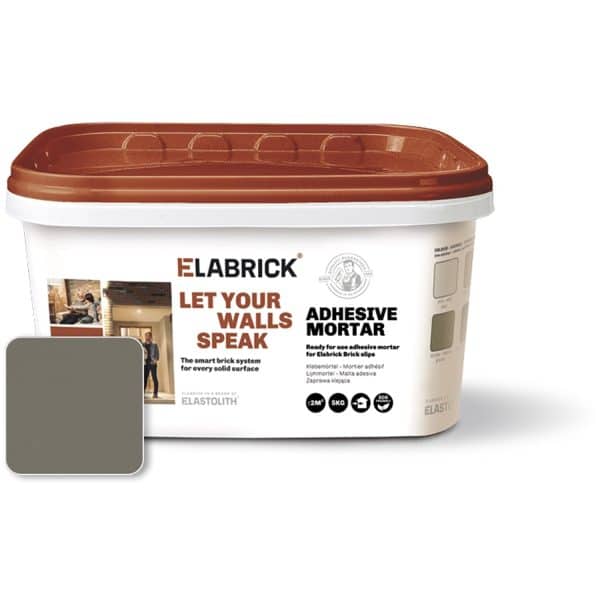 Klebemörtel 5 kg für Elabrick Verblender Zementgrau