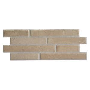 Klimex Verblender Feinsteinzeug UltraStrong Long Brick 40 cm x 16 cm Grau-Beige