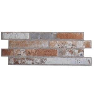 Klimex Verblender Feinsteinzeug UltraStrong Long Brick 40 cm x 16 cm Weiß-Braun