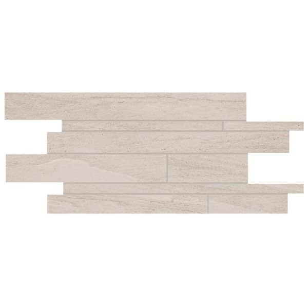Mosaik Fascia Track Weiß 30 cm x 60 cm