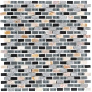 Mosaik Glas & Stein 5th Avenue Black Mix Seashell 28