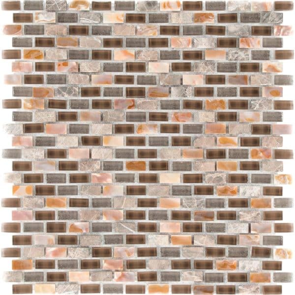 Mosaik Glas Stein 5th Avenue Dark 28