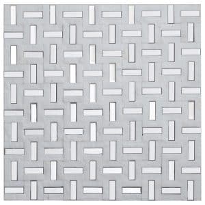 Mosaik Marmor & Aluminium Greek White 30 cm x 30 cm