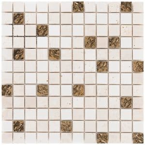 Mosaik Marmor Roma Gold 30 cm x 30 cm