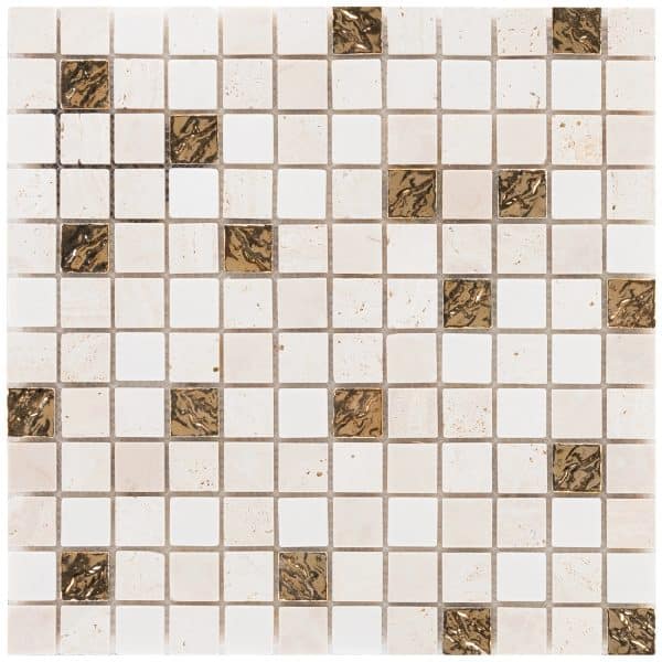 Mosaik Marmor Roma Gold 30 cm x 30 cm