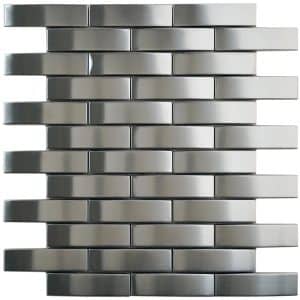 Mosaik Metall Edelstahl 29 cm x 28 cm