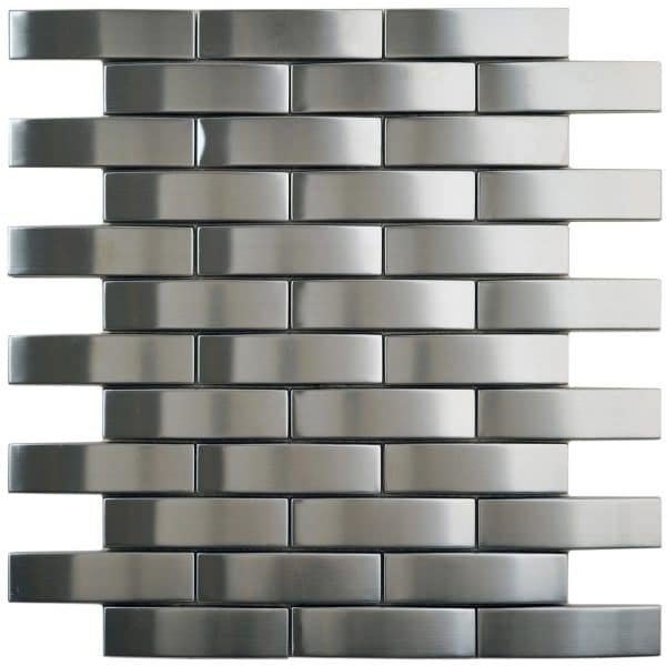 Mosaik Metall Edelstahl 29 cm x 28 cm